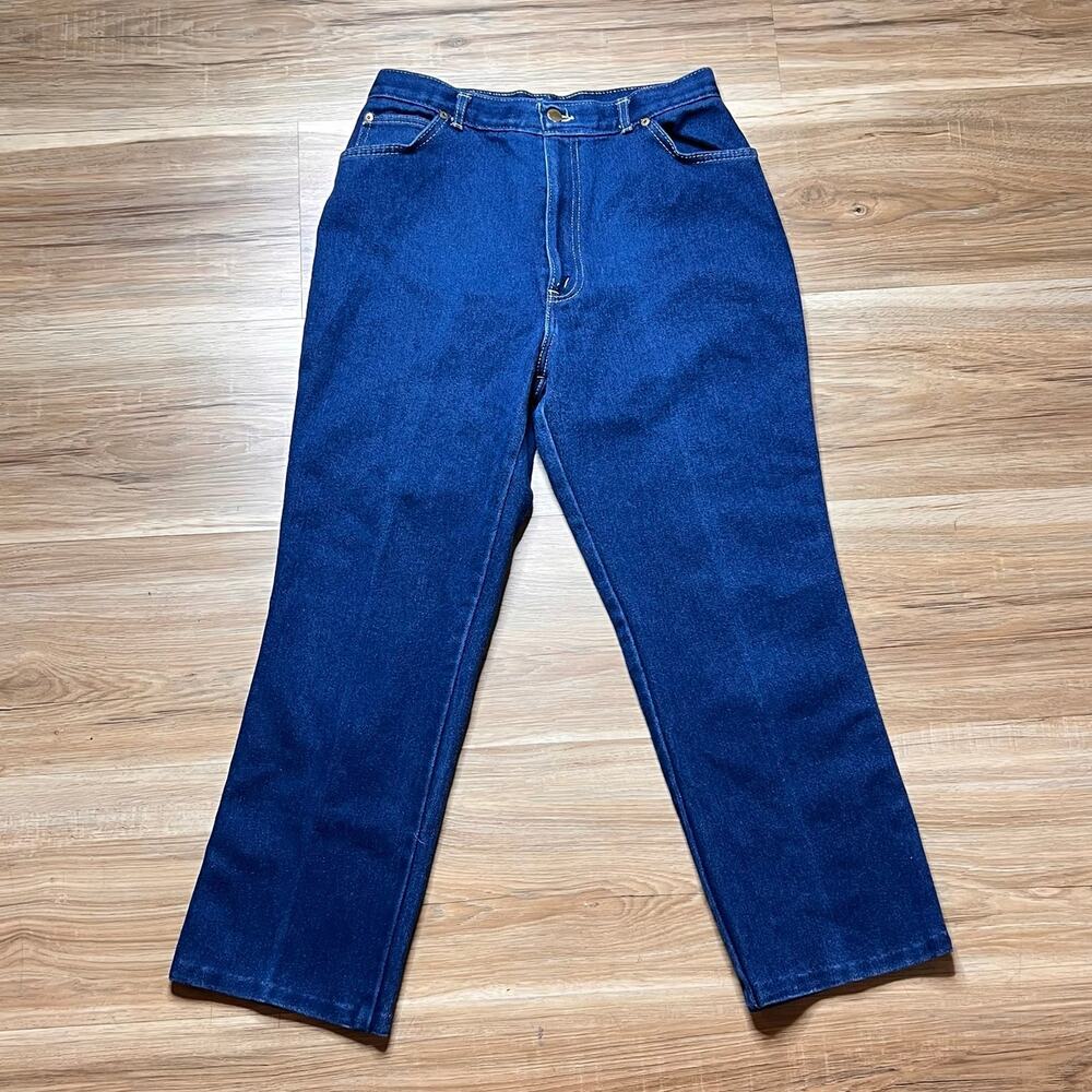 Vintage CHIC 80’S High Waisted Dark Rinse Jeans Size 28